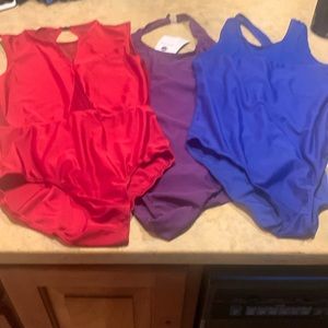 Lot girls leotards, size 12-16